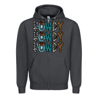 Smoke howdy howdy howdy Zipper Hoodie - CowhideDigitalArt