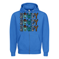 True Royal howdy howdy howdy Zipper Hoodie - CowhideDigitalArt