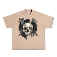 Burro Floral skull Urban Heavy Tee - RanaPortraitStore