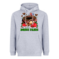 Heather Grey donut panic Heavyweight Hoodie - AdoDesignShop