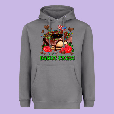 Donut Panic Heavyweight Hoodie Designed By Adodesignshop