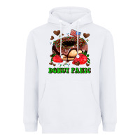 White donut panic Heavyweight Hoodie - AdoDesignShop