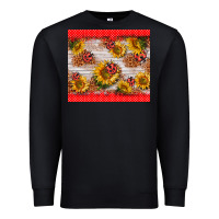 Black ladybug sunflower Premium Sweatshirt - BarkalooDesign