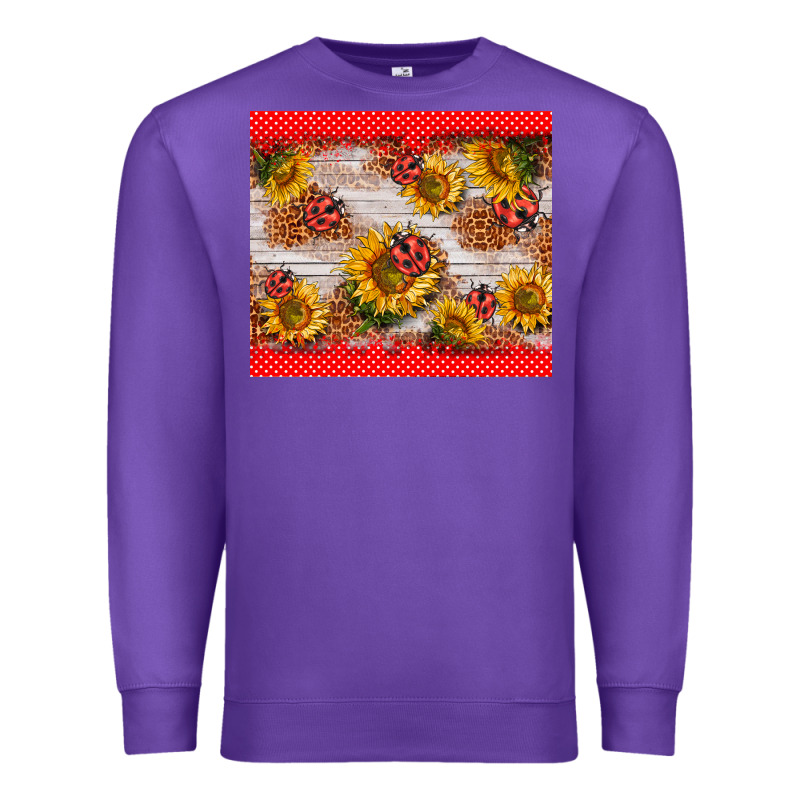 Ladybug Sunflower Premium Sweatshirt by BarkalooDesign | Teevron