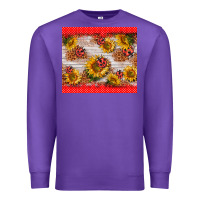 Purple ladybug sunflower Premium Sweatshirt - BarkalooDesign