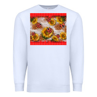 White ladybug sunflower Premium Sweatshirt - BarkalooDesign