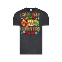 Vintage Black balls deep in christmas spirit Vintage Tee - Zillion Design Studio