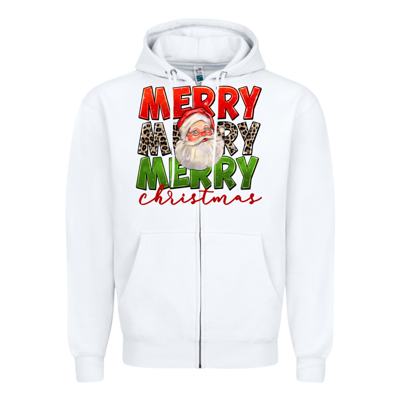 Merry Christmas Santa Zipper Hoodie by FaDigitalArtStudio | Teevron