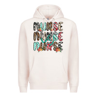 Pale Pink nurse nurse nurse Premium Hoodie - NancyCooperArtShop