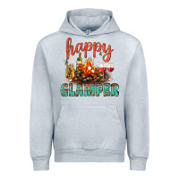 Heather Grey Happy Glamper Camp Urban Hoodie - BundleAndBundleShop