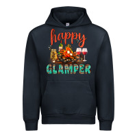 Navy Happy Glamper Camp Urban Hoodie - BundleAndBundleShop