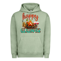 Pigment Oil Green Happy Glamper Camp Urban Hoodie - BundleAndBundleShop