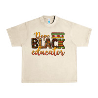 Sandshell dope black educator Urban Heavy Tee - texasbilliewilder