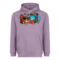 Lavender donut coffee strawberry Heavyweight Hoodie - AdoDesignShop
