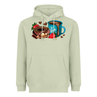 Matcha donut coffee strawberry Heavyweight Hoodie - AdoDesignShop