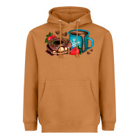 Meerkat donut coffee strawberry Heavyweight Hoodie - AdoDesignShop