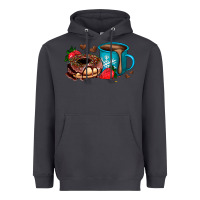 Smoke donut coffee strawberry Heavyweight Hoodie - AdoDesignShop