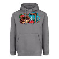 Storm donut coffee strawberry Heavyweight Hoodie - AdoDesignShop