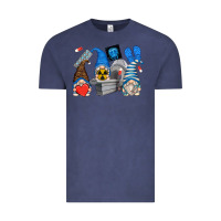 Vintage Denim mri gnomes Vintage Tee - Zillion Design Studio