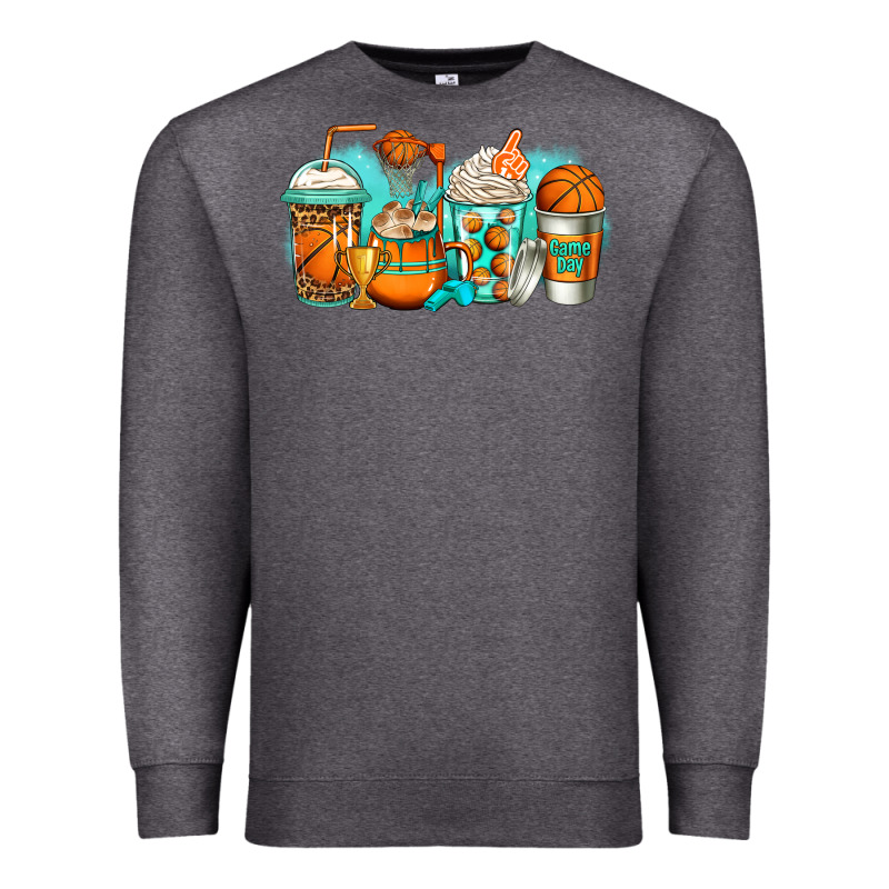 Basketball Coffee Cups Premium Sweatshirt by Jasminsmagicworld | Teevron