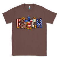 Chestnut Faith USA flag sunflower Classic Tee - Neo Western