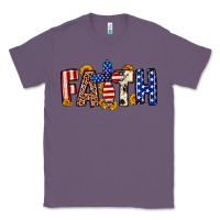 Lavender Faith USA flag sunflower Classic Tee - Neo Western