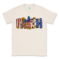 Natural Faith USA flag sunflower Classic Tee - Neo Western