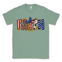 Sage Faith USA flag sunflower Classic Tee - Neo Western
