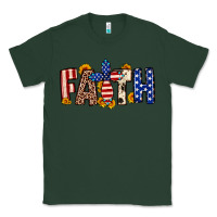Sports Green Faith USA flag sunflower Classic Tee - Neo Western
