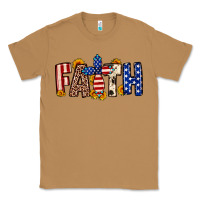 Toasted Coconut Faith USA flag sunflower Classic Tee - Neo Western