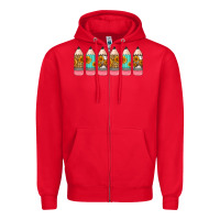 Red western teacher pencils 16oz libbey glass Zipper Hoodie - HRA Design Shop