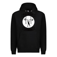 Black stronger everday Premium Hoodie - Bettercallsaul