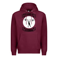 Burgundy stronger everday Premium Hoodie - Bettercallsaul