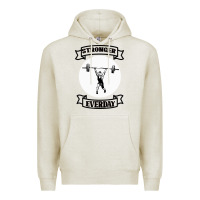 Oatmeal Heather stronger everday Premium Hoodie - Bettercallsaul