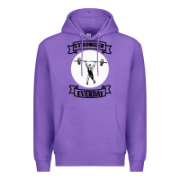 Purple stronger everday Premium Hoodie - Bettercallsaul