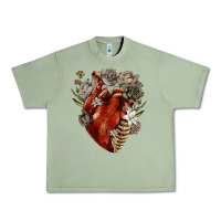 Oil Green Flower anatomical heart Urban Heavy Tee - RanaPortraitStore