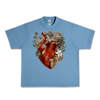 Pebble Blue Flower anatomical heart Urban Heavy Tee - RanaPortraitStore