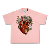 Salmon Flower anatomical heart Urban Heavy Tee - RanaPortraitStore