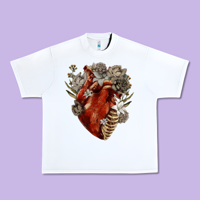 Urban Heavy Tee Flower anatomical heart