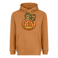 Meerkat Leopard Ribbon Halloween Pumkin Heavyweight Hoodie - JahusDesignShop