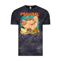 Cloud Black mama hen with sunflowers Vintage Tee - texasbilliewilder