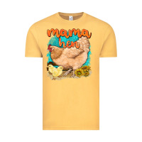 Vintage Mustard mama hen with sunflowers Vintage Tee - texasbilliewilder
