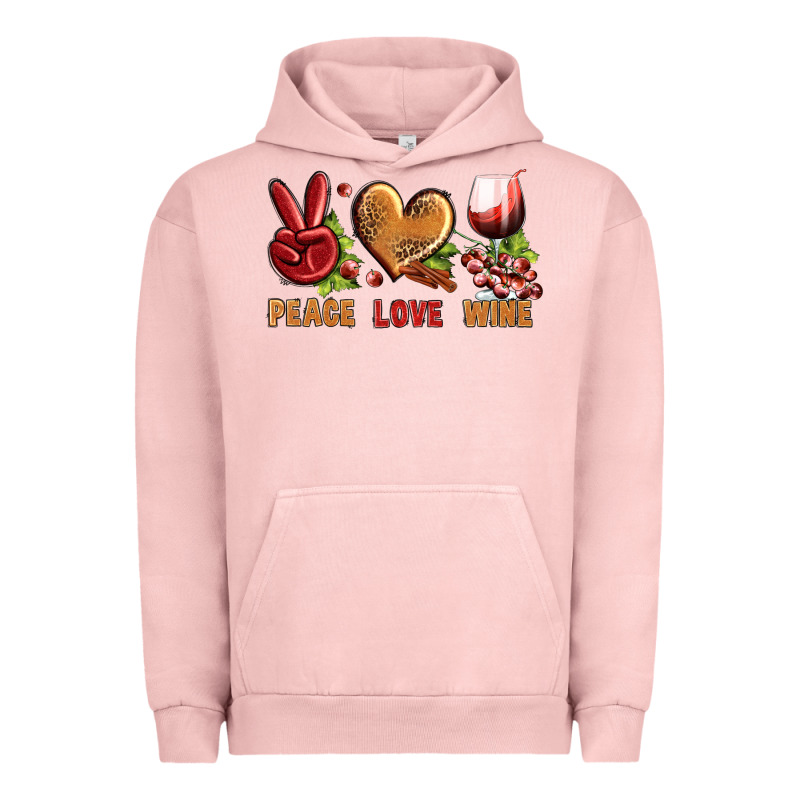 Peace Love Wine Urban Hoodie by BundleAndBundleShop | Teevron