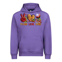 Tulip Peace Love Wine Urban Hoodie - BundleAndBundleShop