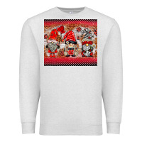 Oatmeal Heather ladybug gnomies Premium Sweatshirt - BarkalooDesign
