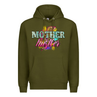 Army Green mother hustler lightning bolt Premium Hoodie - NancyCooperArtShop