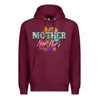 Burgundy mother hustler lightning bolt Premium Hoodie - NancyCooperArtShop