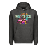 Charcoal Heather mother hustler lightning bolt Premium Hoodie - NancyCooperArtShop