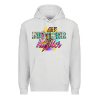 Dove Grey mother hustler lightning bolt Premium Hoodie - NancyCooperArtShop