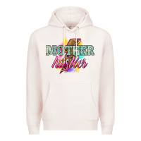 Pale Pink mother hustler lightning bolt Premium Hoodie - NancyCooperArtShop